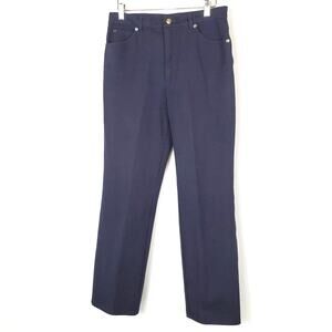 Escada Navy Straight Leg Pants